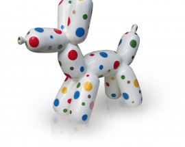 Balloon Dog With Color Dots S
